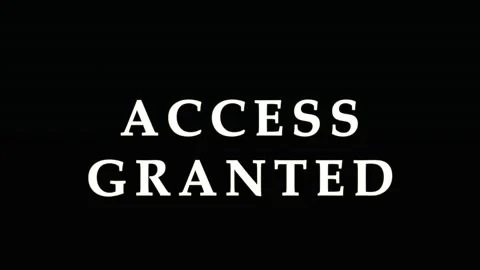 Digital Access Granted text with glitch and color shift effects for technol.. Video stock 343479673