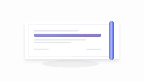 Digital Achievement Certificate Icon with Smooth Unrolling Animation and Gl.. Видео 346130853