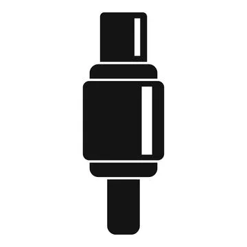 Digital adapter icon, simple style Stock Illustration