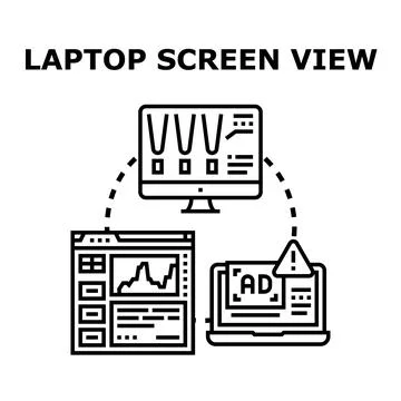 Digital advertising data analysis and ad blocking content Stock Illustration