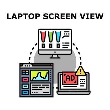 Digital advertising data analysis and ad blocking content Stock Illustration