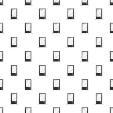 Digital advertising screens pattern on white background Illustrazione stock