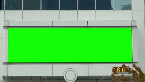 Digital Advertising Space, Large Empty Banner Blank Ad Sign Stock Footage 83727532