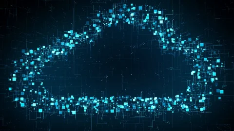 Digital age connected network nodes Internet of things IOT cloud computing Stock Footage 108694704
