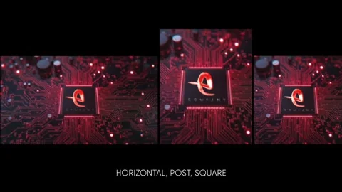 Digital Age Intro After Effects stock