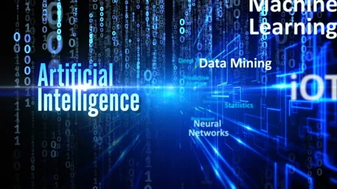 Digital ai artificial intelligence learning technology concept. Video stock 205460245