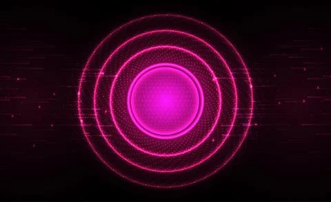 Digital Ai big data technology futuristic pink background cyber cloud security 스톡 일러스트