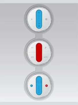 Digital air conditioning control panel combo Stock Illustration