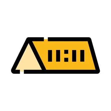 Digital alarm clock displaying 11,11 notification Stock Illustration