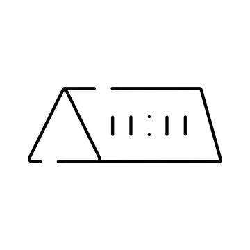 Digital alarm clock displaying 11,11 time icon Stock Illustration