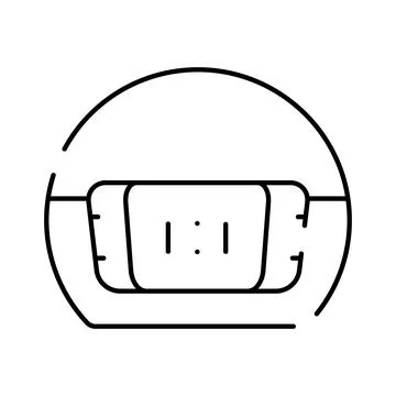 Digital alarm clock displaying one o'clock time Stock Illustration