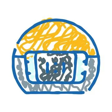 Digital alarm clock displaying wavy pattern Stock Illustration