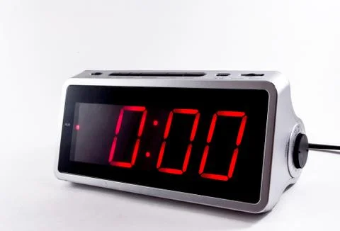 Digital Alarm Clock. Stock Photos