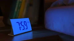 Alarm Clock Goes Off At 5 30 Am And Pers Stock Video Pond5