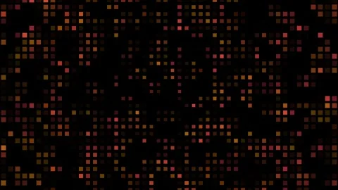 Digital Alert Blinking Square Grid 4K Loop Red On Black Vidéo 332879421