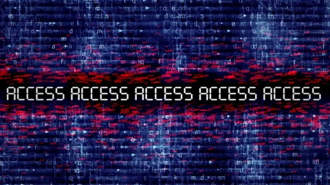 Digital Alert Distribution Across a Code Stock Footage 317054061