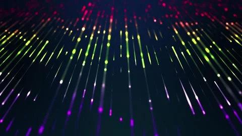 Digital analysis abstract neon glowing effects lines video loop background Stock Footage 277155267