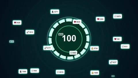 Digital analytics HUD interface animation with 4K motion Stock Footage 344752236