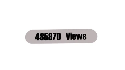 Digital Analytics Metrics Growing Online View Count Data Displayed Cinemati.. Stock Footage 342248160
