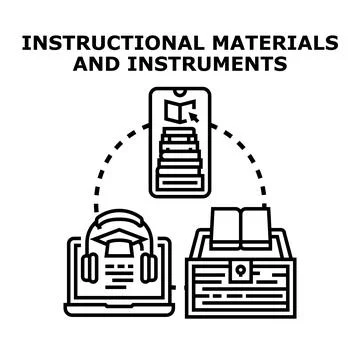 Digital and traditional learning materials concept illustration Stock Illustration