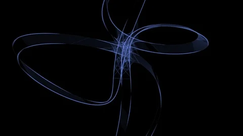 Digital animated lines floating through space Stock-Footage 86817945