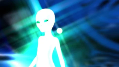 Digital Animation of an Alien Stock Footage 73086815