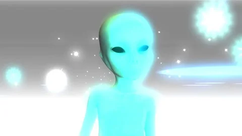 Digital Animation of an Alien Stock Footage 73087668