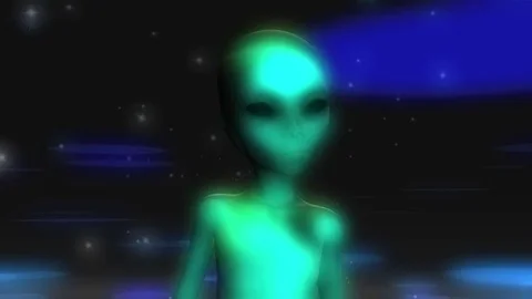 Digital Animation of an Alien Stock Footage 73087882