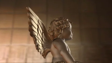 Digital Animation of an Angel Stock Footage 73090517
