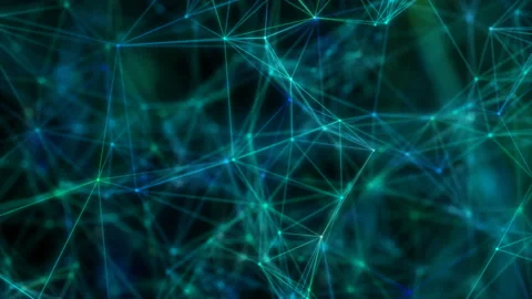 Digital animation background. Blue tone. Seamless loop. Video stock 109560375