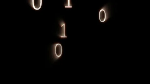 Digital animation of binary codes floating Stock Footage 29472588