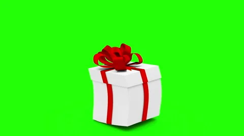 Digital animation of birthday gift exploding and revealing heart Stock Footage 52002787