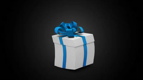 Digital animation of birthday gift exploding and revealing technology concept Vídeos de archivo 52002815