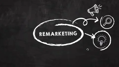 Digital animation  on black board. The concept of business, technology, the I Stock Footage 158096789