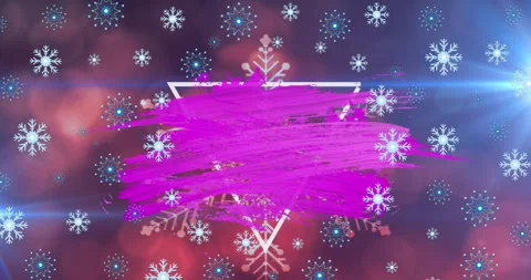 Digital animation blends abstract patterns and festive elements for a winter Stock Footage 330336866