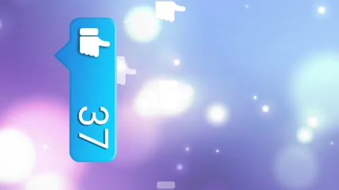 Digital animation blends New Year's celebration with tech on a blue background. Video stock 312668627