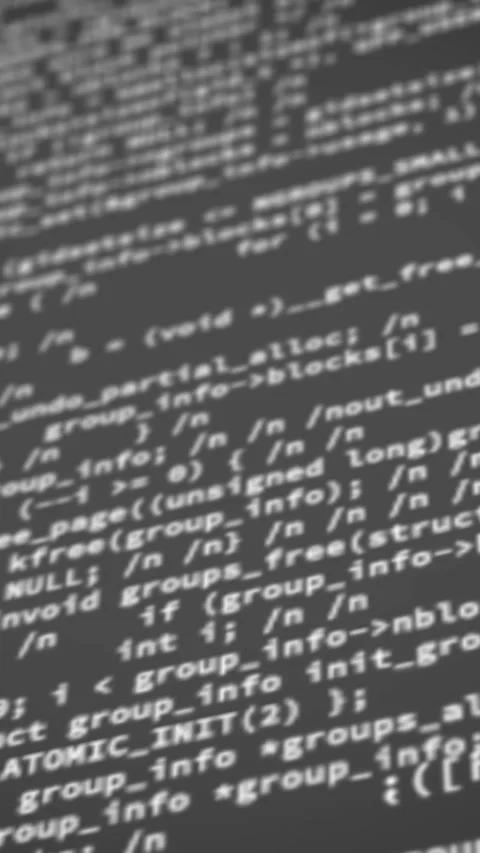 Digital animation of computer interface and digital data processing against grey Stock Footage 342595274