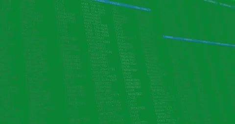 Digital animation of computer interface data processing and programming coding Stock Footage 324892811