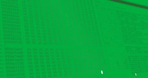 Digital animation of computer interface data processing and programming coding Stock Footage 325178385