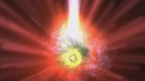 Digital Animation of a cosmic Inferno Stock Footage 47375841