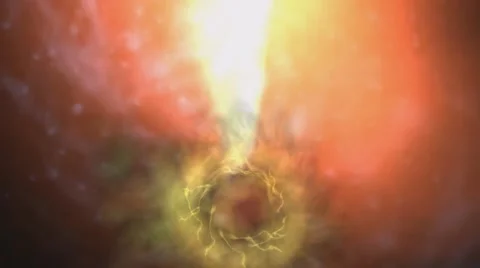 Digital Animation of a cosmic Inferno Stock Footage 47375850