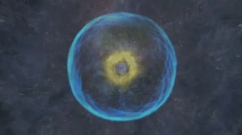 Digital Animation of a cosmic Inferno Stock Footage 47375972
