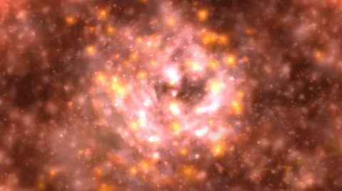 Digital Animation of a cosmic Scene in 4K Stock Footage 53429307