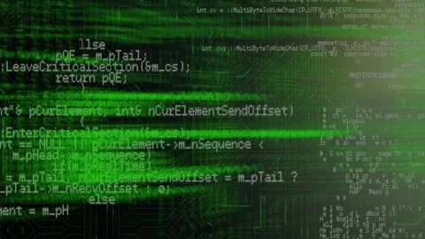 Digital animation of data processing against microprocessor connections on black Video stock 172334333