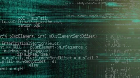 Digital animation of data processing against microprocessor connections on black Video stock 172334353