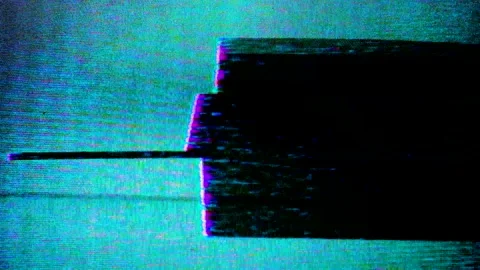 Digital animation design, pixel-noise animation. video corruption crash Stock Footage 158199247