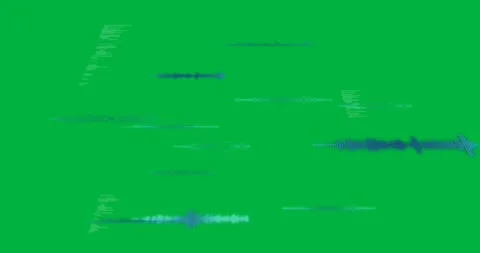 Digital animation of digital interface with equalizer and data processing Stock Footage 347287117
