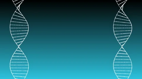 Digital animation of DNA rotating on screen. DNA video for medical, medicine Stock Footage 175250598