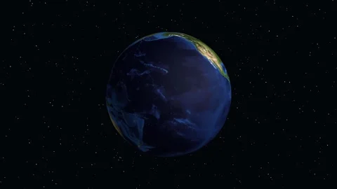 Digital animation of Earth spinning in space with data overlay showing Fort.. Stock Footage 333379918