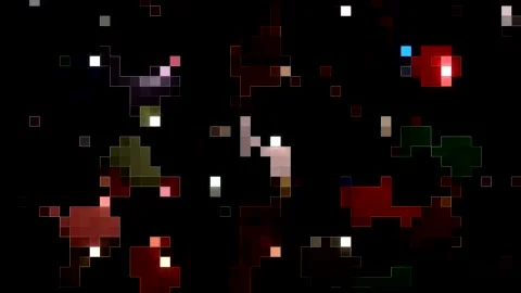 Digital animation featuring neon color gradients forming dynamic and elegant Video stock 329067985